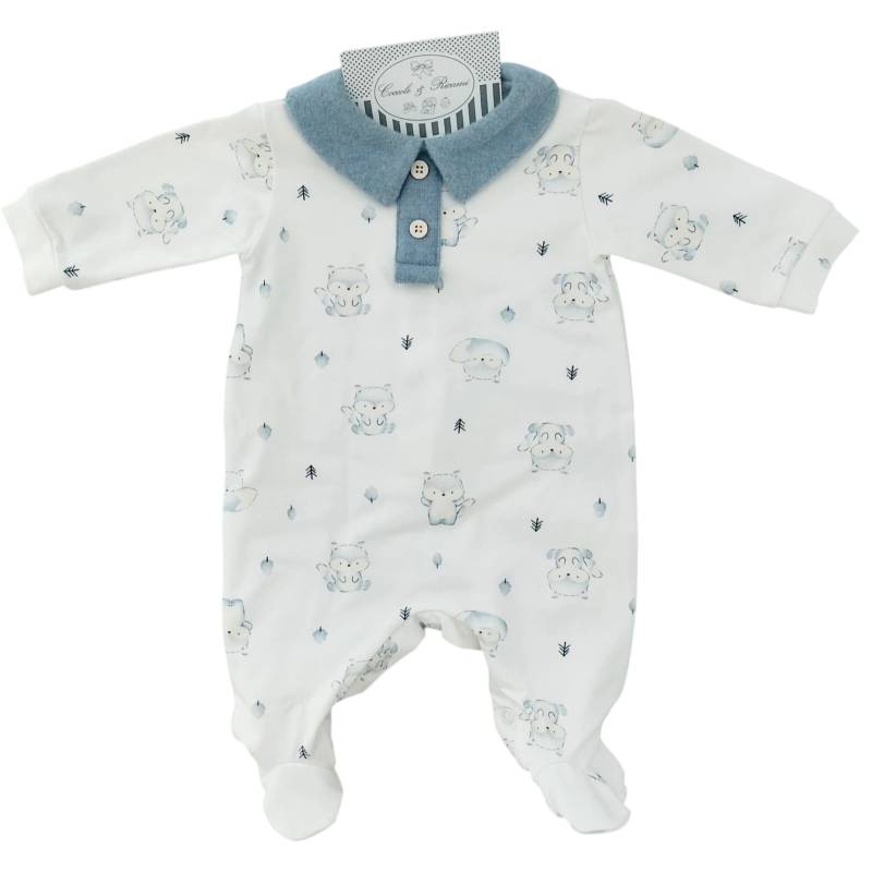 Newborn baby chenille sleepsuit gi 1...