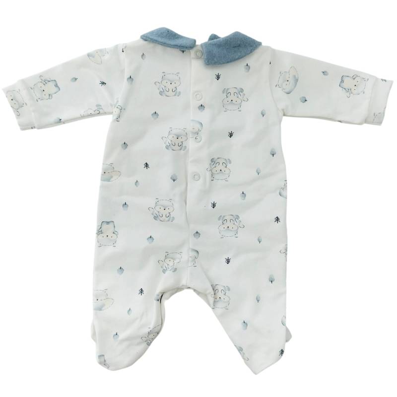 Newborn baby chenille sleepsuit gi 1...