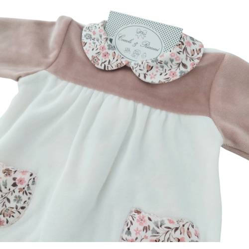 Baby chenille sleepsuit 0/1 month 2