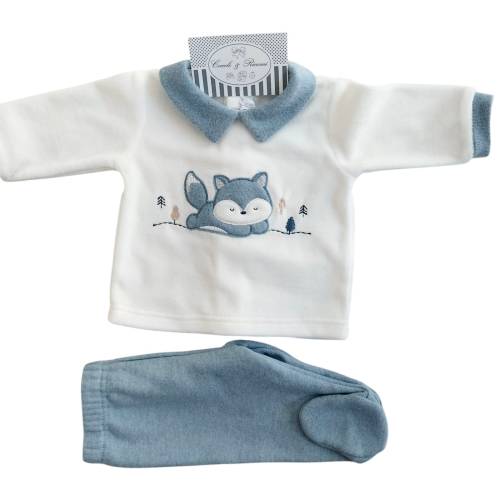 Newborn baby outfit in chenille 2