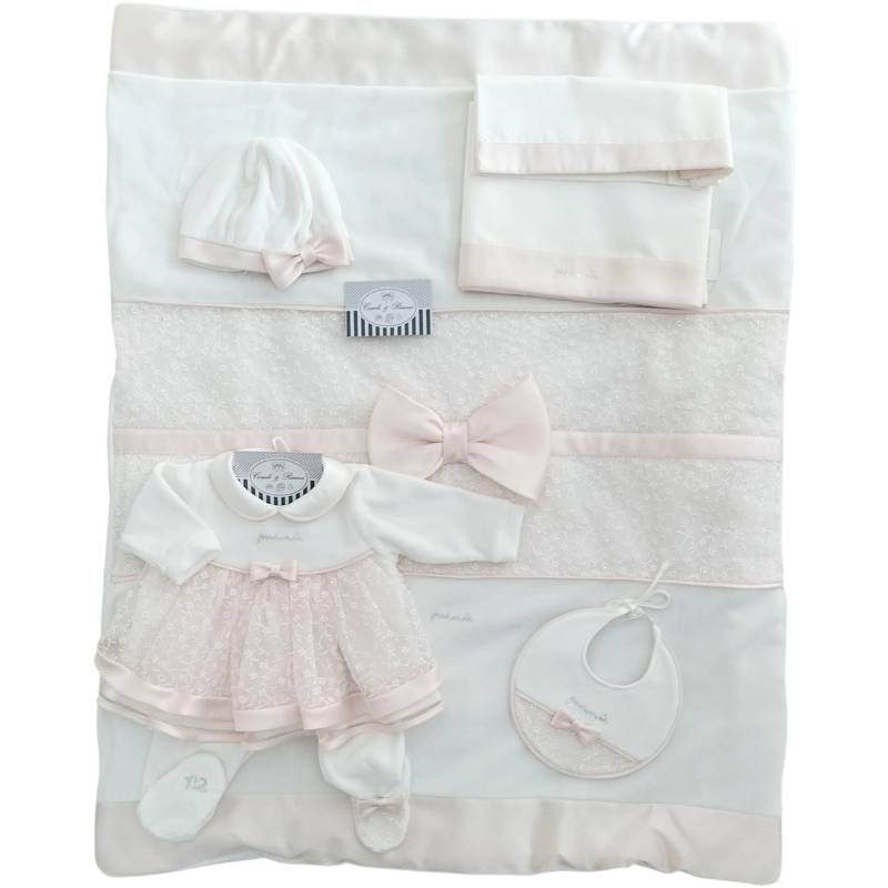Elegant newborn girl's outfit in...