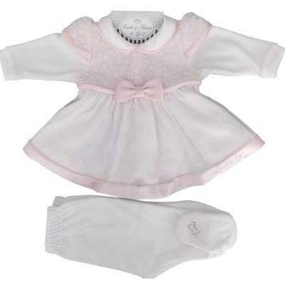 Coprifasce elegante in ciniglia con fascetta Minù misura 1 mese