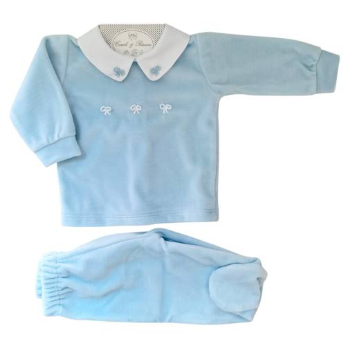 Newborn 1 month wool-blend jersey and shorts with braces 2
