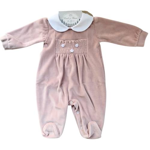 Housse en chenille rose Barcellino 3 mois cygne avec plumes