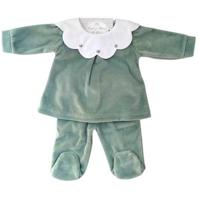 Chenille-Decke für Neugeborene mit Mütze 0/1 Monat