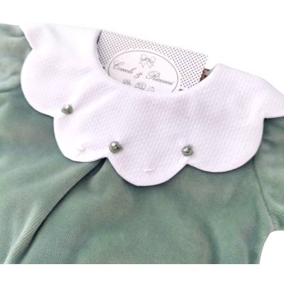 Chenille-Decke für Neugeborene mit Mütze 0/1 Monat