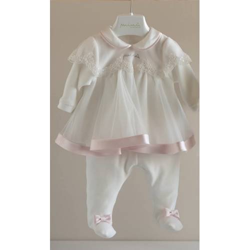 Coprifasce elegante ciniglia neonata Minù 1 mese