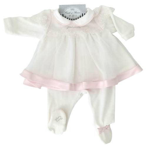 Coprifasce elegante ciniglia neonata Minù 1 mese 2