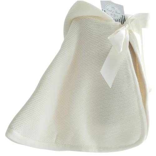 Capa de menina em creme com efeito de lã 2