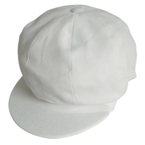 Berretto bambino in velluto bianco latte