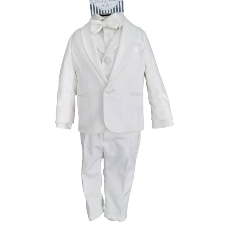 Completo battesimo bambino bianco...