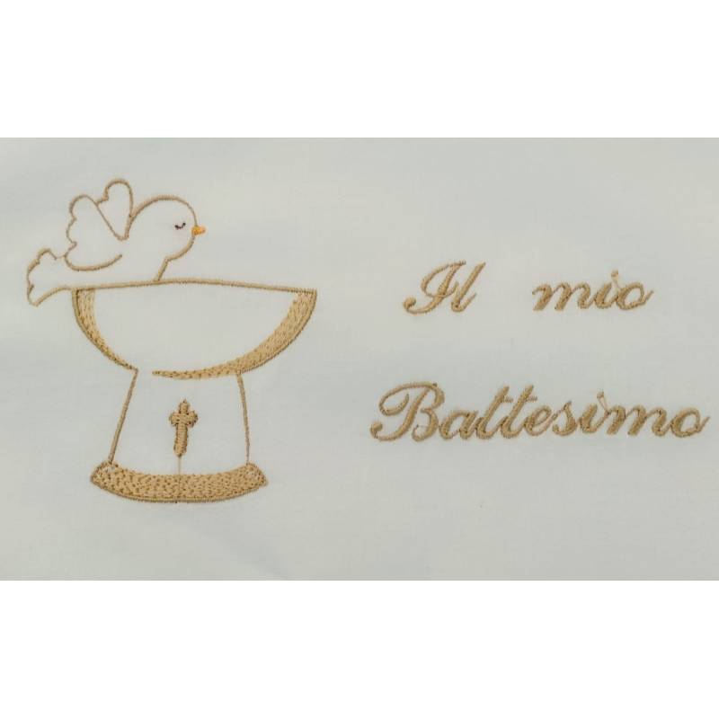 Blouse de baptême avec mouchoir et...