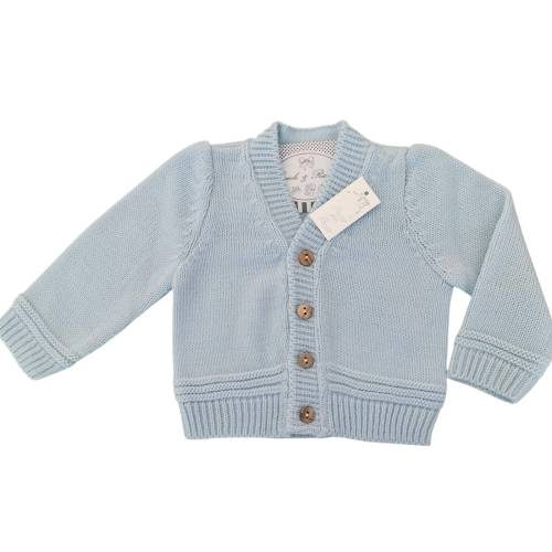 Light blue wool-effect cardigan