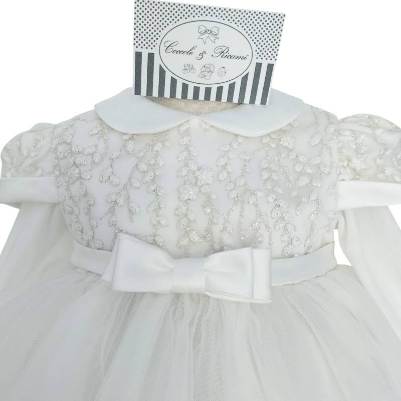 Vestido de bautizo para bebé niña 12...