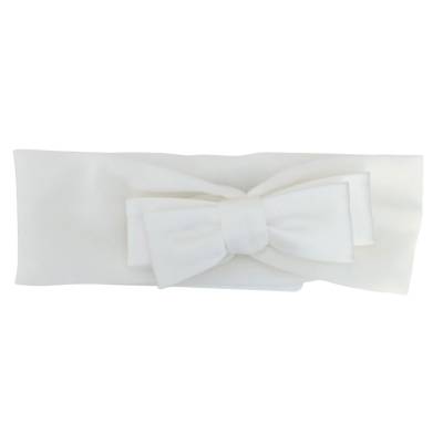 Vestido de batizado para bebé menina 12 meses com faixa rosa e branca
