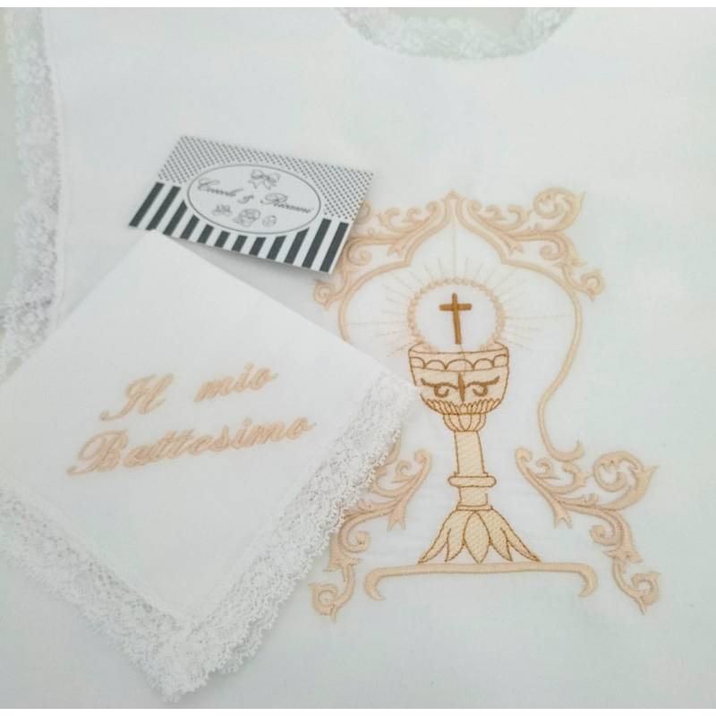 Camicina battesimale con fazzoletto