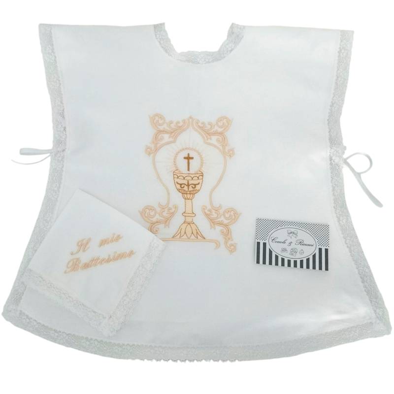 Taufbluse mit Taschentuch