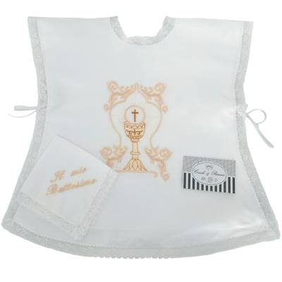 Taufbluse mit Taschentuch