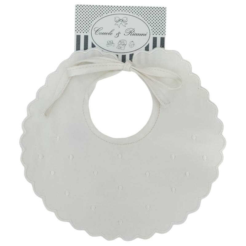 Bavetto elegante in seta pois