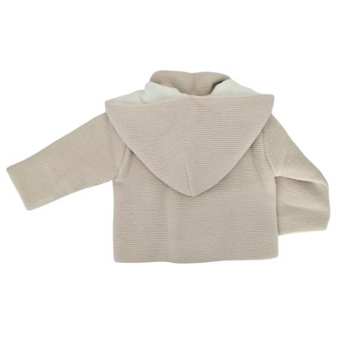 Kindermantel creme und taubengrau 2