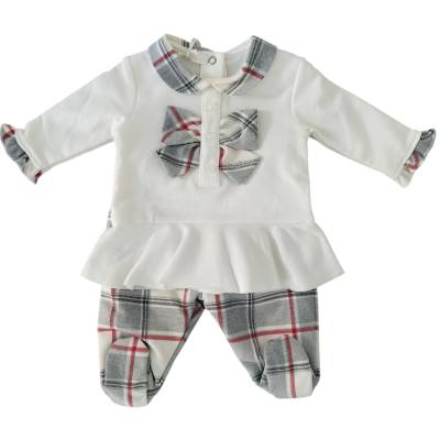 Newborn Mädchen Kleidung Set 3 Monate Creme und Gold Tüll Details