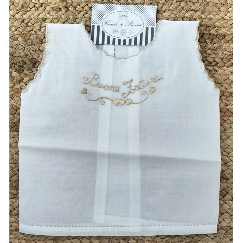 Handbestickte ärmellose Fortune-Bluse