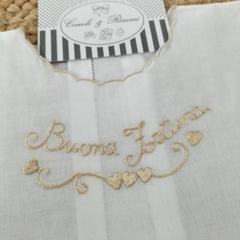 Hand-embroidered sleeveless fortune...