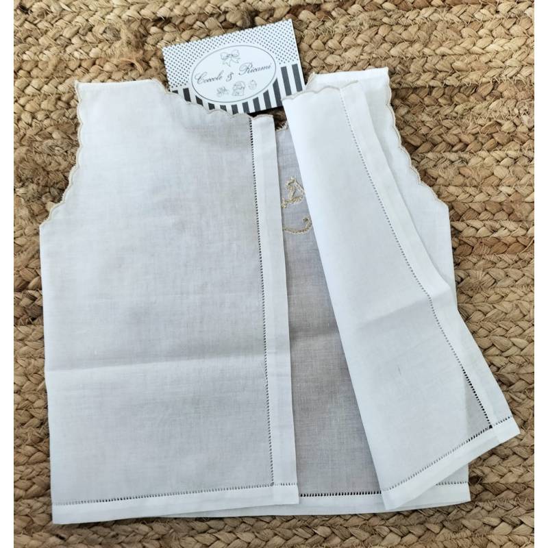 Handbestickte ärmellose Fortune-Bluse