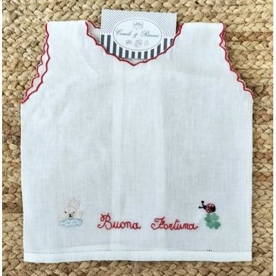 Camicina della fortuna con ricamo a mano