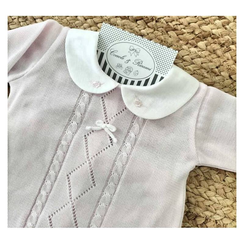 Elegante conjunto de algodón rosa...