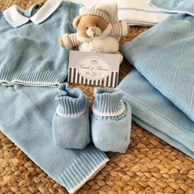Conjunto de algodão para bebé recém-nascido Barcellino
