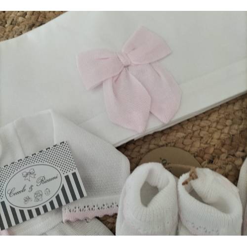 Conjunto de nacimiento de niña en encaje de algodón... 2