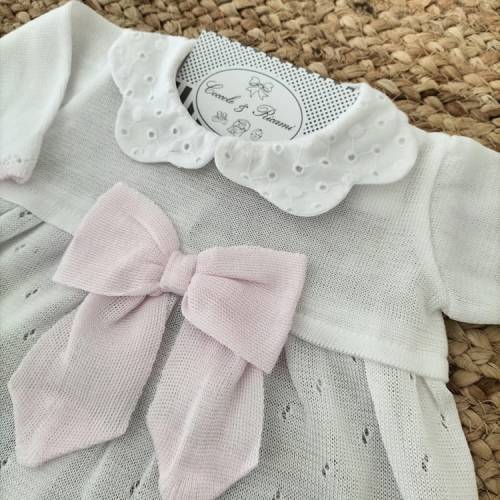 Cotton thread cover newborn pink 1 and 3 months 2