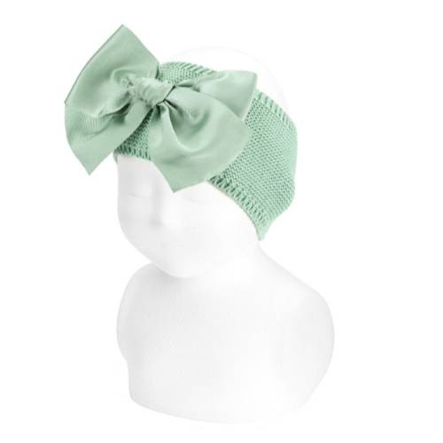 Fascetta verde con fiocco