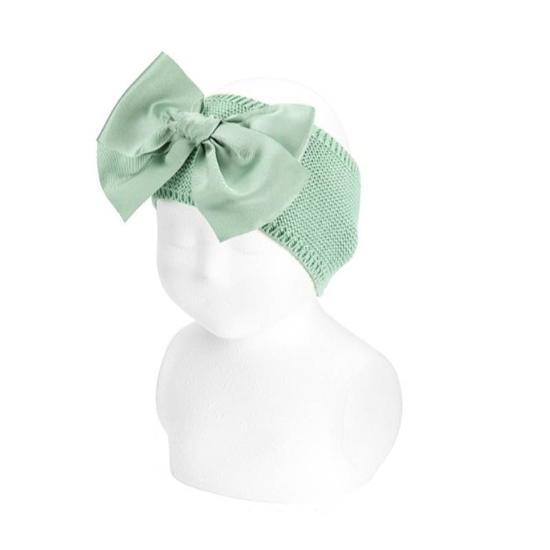 Fascetta verde con fiocco