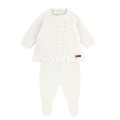 Teto&Tatta klinische 1-Monats-Baumwolle rosa und weiß Baby Mädchen Outfit