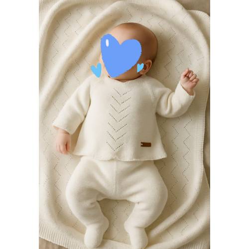 Coprifasce neonato unisex panna 2