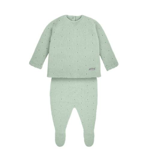 Coprifasce verde filo di cotone