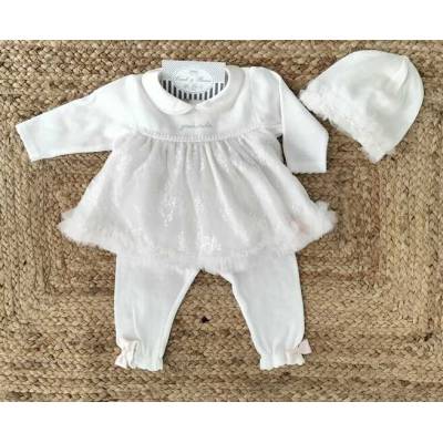 Housse élégante pour nouveau-né fille 1 mois avec bande de coton