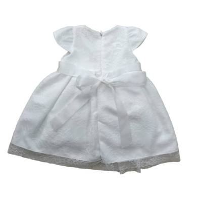 Elegante vestido blanco bebé niña 3 meses - 