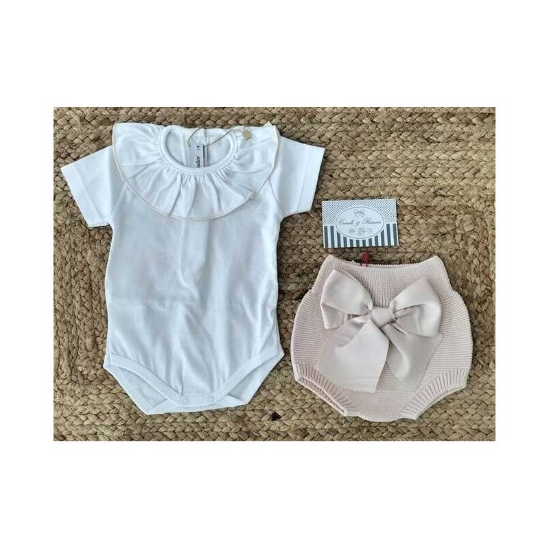 Body Condor white and nude pink