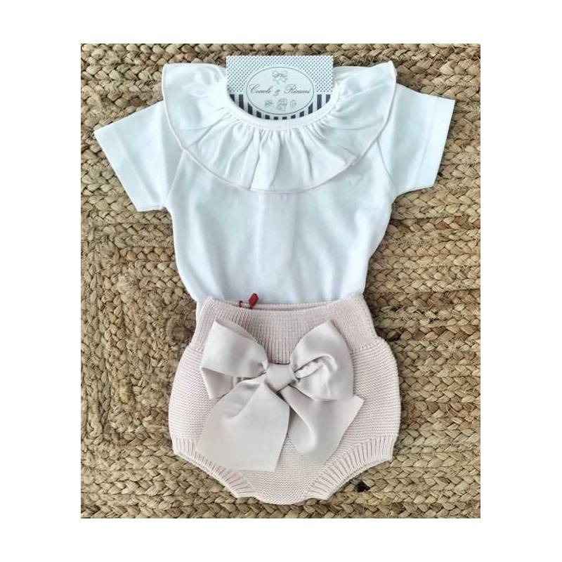 Body Condor white and nude pink