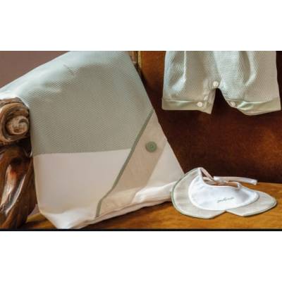 Housse en coton blanc bleu ciel et bleu ciel pour bébé garçon taille 1 mois Minù blanc bleu ciel et bleu ciel
