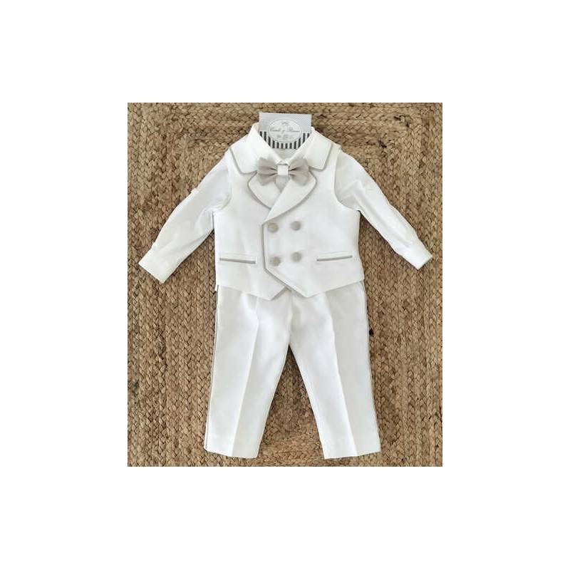 Completo elegante bambino bianco...