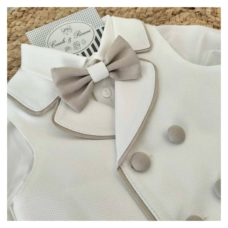 Completo elegante bambino bianco...