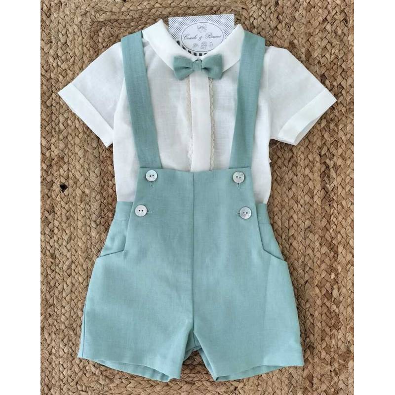 Elegante traje de bebé ceremonia de...