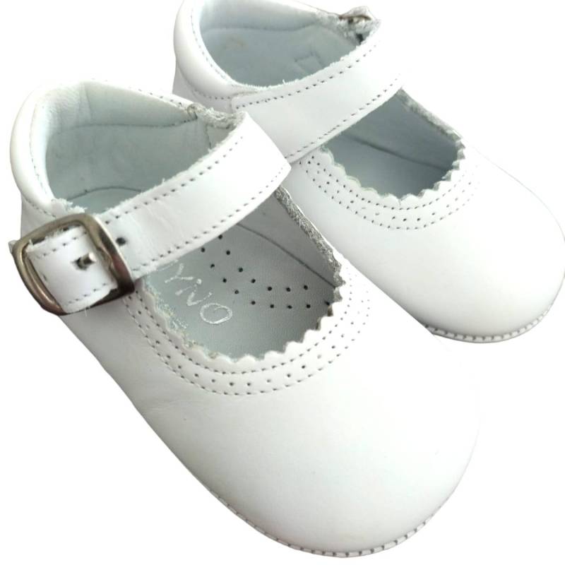Zapatos de bebé - Zapato de cuna bautizo talla 18 - Vendita Abbigliamento Neonato