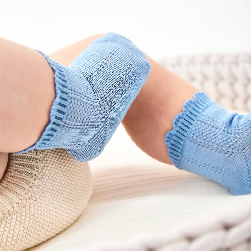 Calzino neonato azzurro