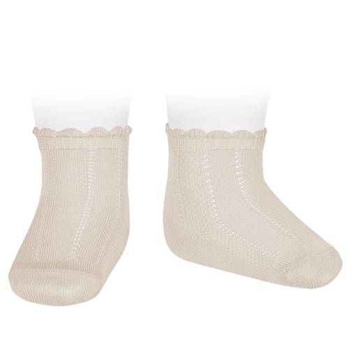 Calzino in cotone Condor colore lino