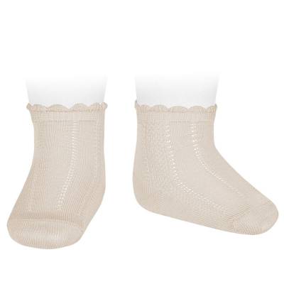 Calzino in cotone Condor colore lino